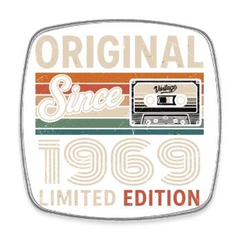 Vintage 1975 Legend Retro Birthday 1969 - Square fridge magnet - white - Front