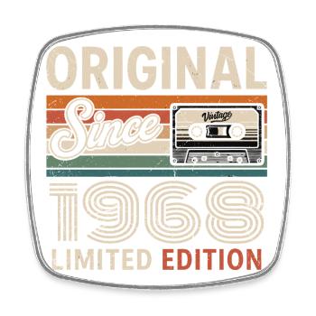 Vintage 1975 Legend Retro Birthday 1968 - Square fridge magnet - white - Front