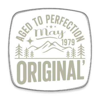 May 1979 – Legend of the Peaks and Mountains - Square fridge magnet - white - Front