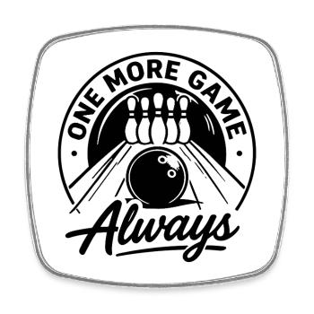 Un jeu de plus : toujours un sport de quilles - Magnet carré - blanc - Devant