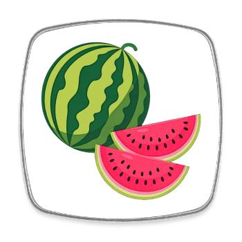 Meonen, Summer Designs - Square fridge magnet - white - Front