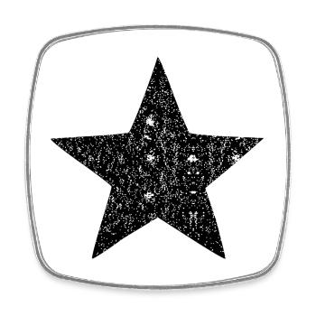 Glimmering Star of Twinkling Dust - Square fridge magnet - white - Front
