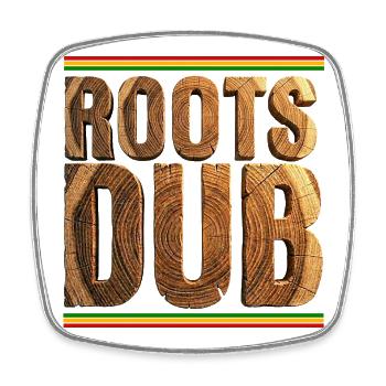 Roots Dub Reggae Holz - Viereckiger Kühlschrankmagnet - Weiß - Vorne