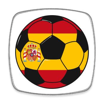Football_team_Spain - Viereckiger Kühlschrankmagnet - Weiß - Vorne