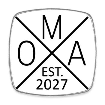 Grandma 2027 Grandma since 2027 Grandma 2027 - Square fridge magnet - white - Front