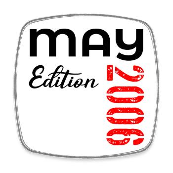 21th Birthday May 2006 - Square fridge magnet - white - Front