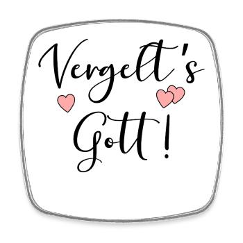 Christlich Danke Gott - Viereckiger Kühlschrankmagnet - Weiß - Vorne