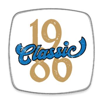 Millésime 1986 - Magnet carré - blanc - Devant