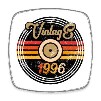 Vintage 1996 - Viereckiger Kühlschrankmagnet - Weiß - Vorne