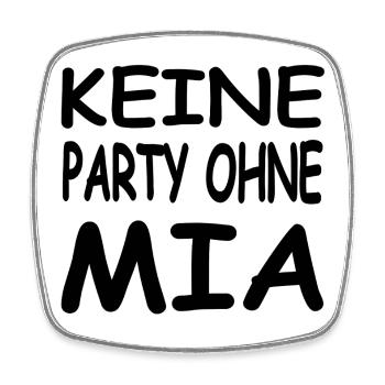 Mia - Viereckiger Kühlschrankmagnet - Weiß - Vorne