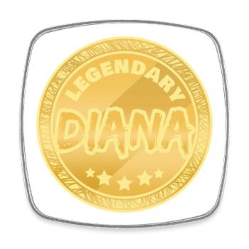 Legendary Diana Award - Square fridge magnet - white - Front