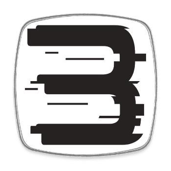 3 - Magnet carré - blanc - Devant