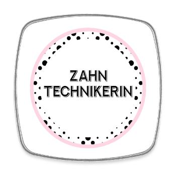 Gesellin Zahntechnikerin - Viereckiger Kühlschrankmagnet - Weiß - Vorne