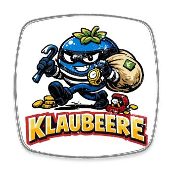Freches Blaubeer, klaubeere Shirt , Hoodie, Tasse - Viereckiger Kühlschrankmagnet - Weiß - Vorne