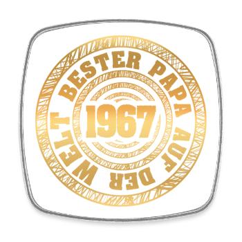 Gold Stamp 1967 Vintage - Square fridge magnet - white - Front