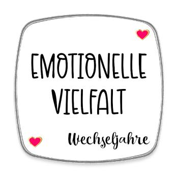 Menopause Emotionen Wechseljahre - Viereckiger Kühlschrankmagnet - Weiß - Vorne