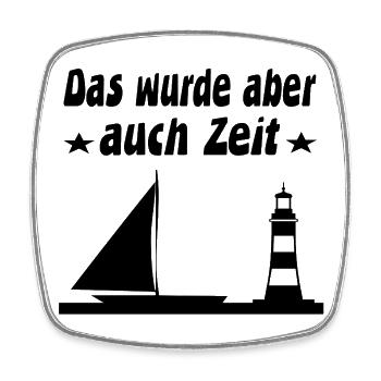 Segeln - Viereckiger Kühlschrankmagnet - Weiß - Vorne