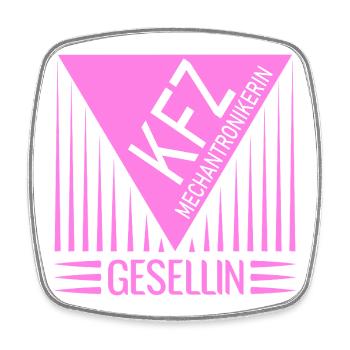 KFZ-Mechatronikerin Gesellin - Viereckiger Kühlschrankmagnet - Weiß - Vorne