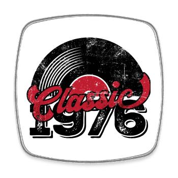 Millésime 1976 - Magnet carré - blanc - Devant