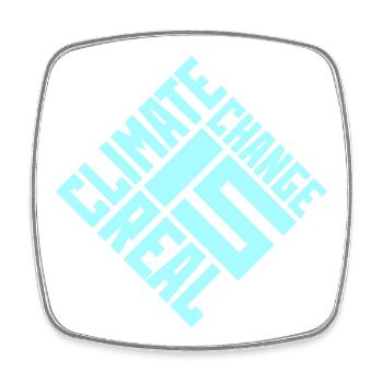 Climate Change Is Real Climate Change Science - Square fridge magnet - white - Front