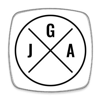 Bachelor Party - Square fridge magnet - white - Front