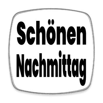 Nachmittag - Viereckiger Kühlschrankmagnet - Weiß - Vorne