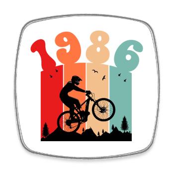Millésime 1986 - Magnet carré - blanc - Devant