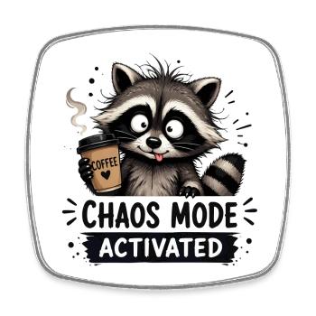 Mayhem Mode Enabled - Square fridge magnet - white - Front