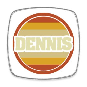Legendaer Dennis - Magnet carré - blanc - Devant