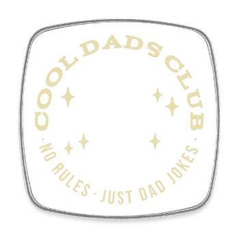 Cool Dads Club Vatertag Vater Geschenk - Viereckiger Kühlschrankmagnet - Weiß - Vorne
