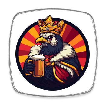 Truthan Bier Lustig - Viereckiger Kühlschrankmagnet - Weiß - Vorne