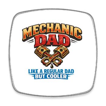 Mechanic Dad: Better than the rest of the car mechanics - Square fridge magnet - white - Front