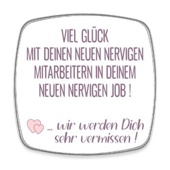 Abschied Kollege Humor - Viereckiger Kühlschrankmagnet - Weiß - Vorne