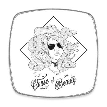 Méduse - La Malédiction de la Beauté - Magnet carré - blanc - Devant