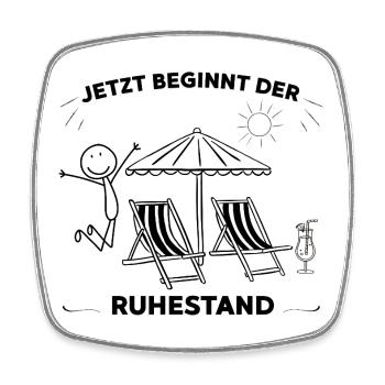 Eine Legende geht in den wohlverdienten Ruhestand - Viereckiger Kühlschrankmagnet - Weiß - Vorne