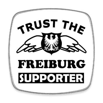 Freiburg Sports Fans - Square fridge magnet - white - Front