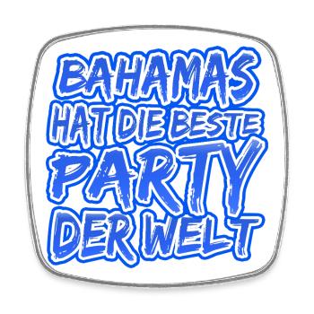 Urlaub Bahamas - Viereckiger Kühlschrankmagnet - Weiß - Vorne