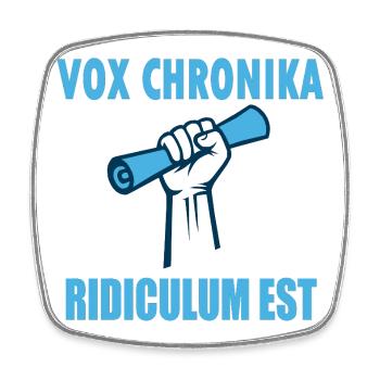 Chronika Voice: Fist and Megaphone - Square fridge magnet - white - Front