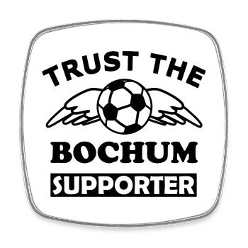 Bochum Football Ball Pattern - Square fridge magnet - white - Front