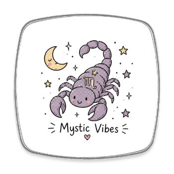 Astro-Skorpion – Mystic Vibes - Viereckiger Kühlschrankmagnet - Weiß - Vorne