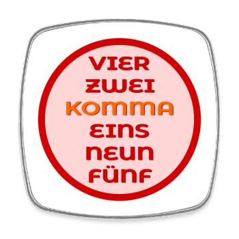 Marathon Ziel - Viereckiger Kühlschrankmagnet - Weiß - Vorne