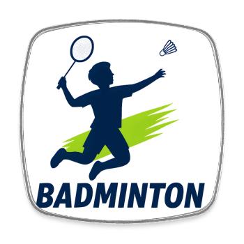 Badminton Kids Tshirt design - Viereckiger Kühlschrankmagnet - Weiß - Vorne