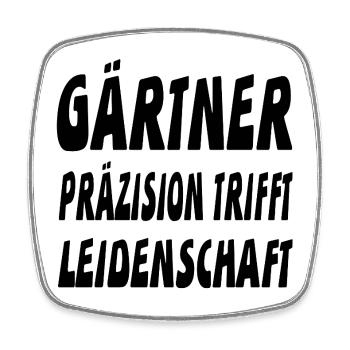 Gärtner - Viereckiger Kühlschrankmagnet - Weiß - Vorne