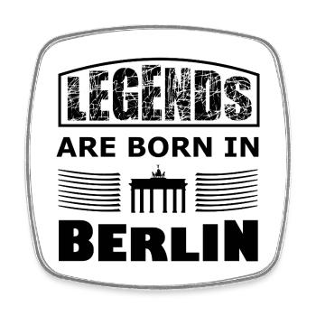 Die Berliner Legenden - Viereckiger Kühlschrankmagnet - Weiß - Vorne