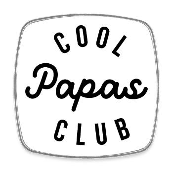 Cool Papas Club - Magnet carré - blanc - Devant