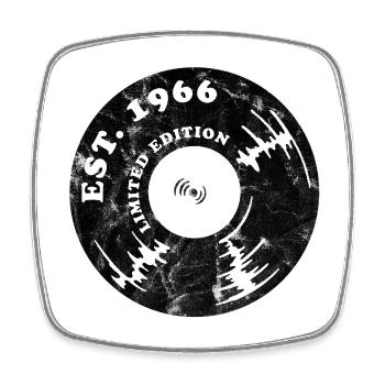 Vintage 1966 - Square fridge magnet - white - Front