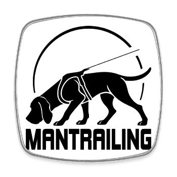 Bloodhound Mantrailing Hundesport Hunde Wilsigns - Viereckiger Kühlschrankmagnet - Weiß - Vorne