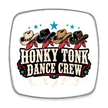 Équipe Honky Tonk - Magnet carré - blanc - Devant