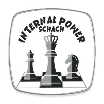 Schach: The Internal Power - Viereckiger Kühlschrankmagnet - Weiß - Vorne