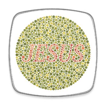 Jesus liebt dich | Glaube | Geschenk - Viereckiger Kühlschrankmagnet - Weiß - Vorne